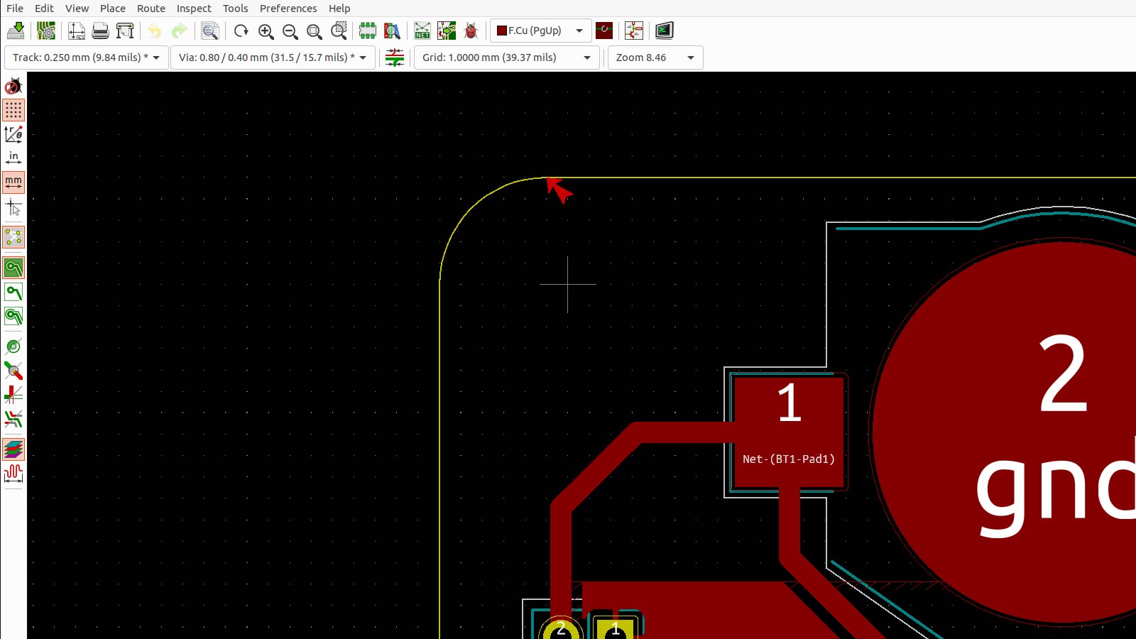 KiCAD (V5) can be set up to alert outline breaks using its DRC