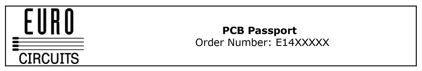 PCB Pass Extra Seiten Kopfzeile
